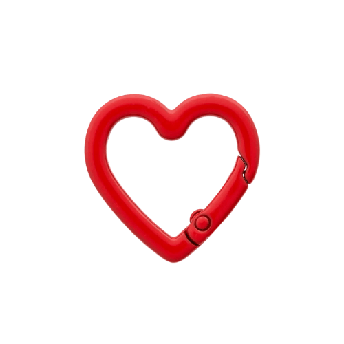 Prym Karabinerhaken Herz 19mm rot