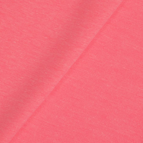 French Terry Sweat Clara meliert neon pink