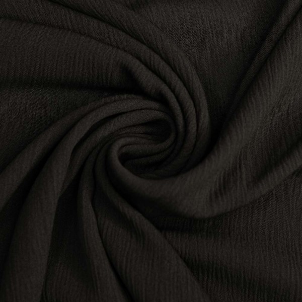 Viskosewebware Crinkle schwarz