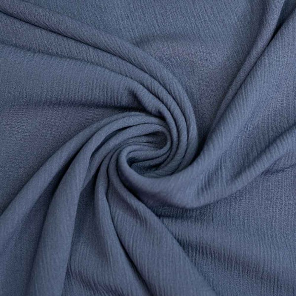 Viskosewebware Crinkle denimblau