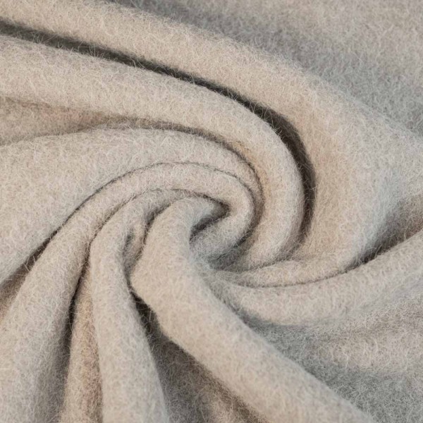 Mantelflausch gebürstet hellbeige