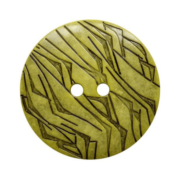 Modeknopf Gemustert 23 mm gelb
