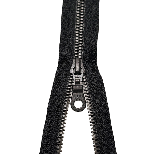 YKK teilbarer Reißverschluss Metall schwarz