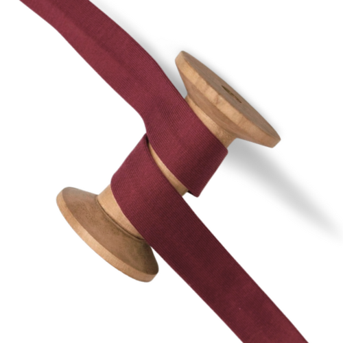 Baumwolljersey Schrägband Lena bordeaux