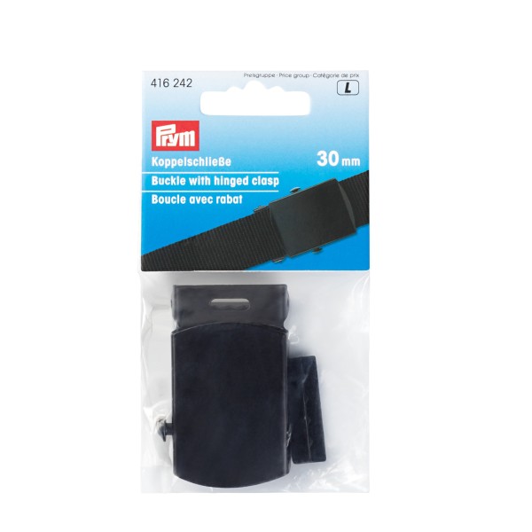 Prym Gürtelschließe Koppelschließe schwarz