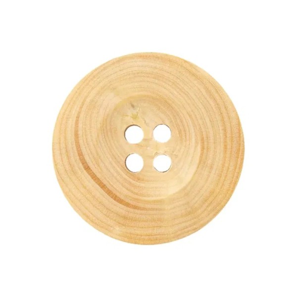 Holzknopf rund 15mm creme