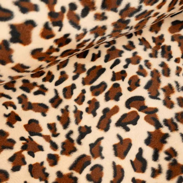 Tierfell Imitat Leopard klassisch
