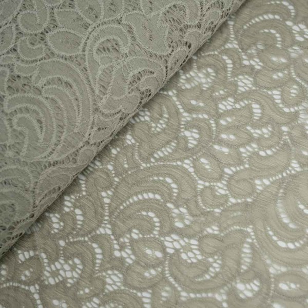 Italienische Spitze STRETCH taupe hell