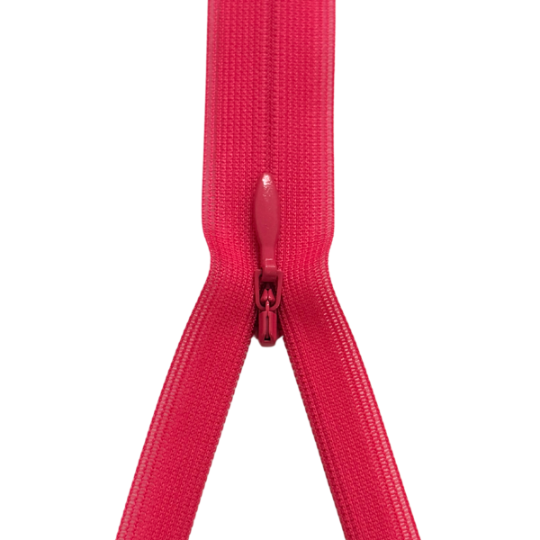 YKK nicht teilbarer Reißverschluss nahtverdeckt pink