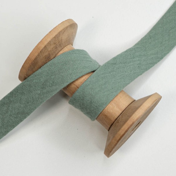 Musselin Schrägband Amelie 20mm dusty mint