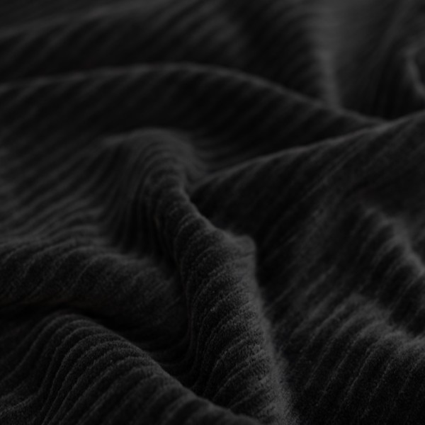 Breitcord Baumwolljersey schwarz