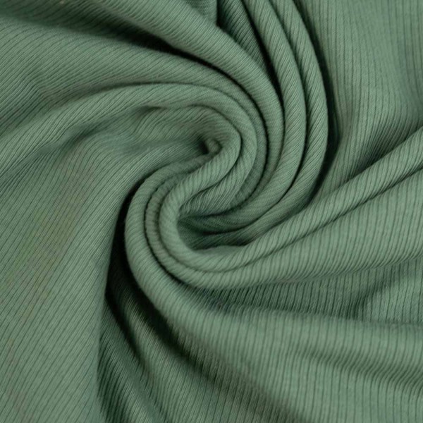 Baumwolljersey Ripp dusty mint