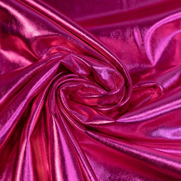 Folienjersey Metallic pink