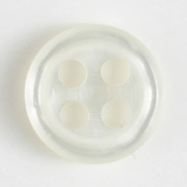 Hemd- und Blusenknopf rund 11mm weiß