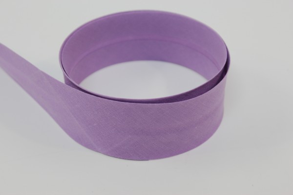 Schrägband 2cm oder 4cm breit vorgefalzt flieder 40mm
