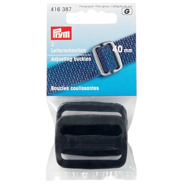 Prym 2Stk Leiterschnalle 40mm schwarz