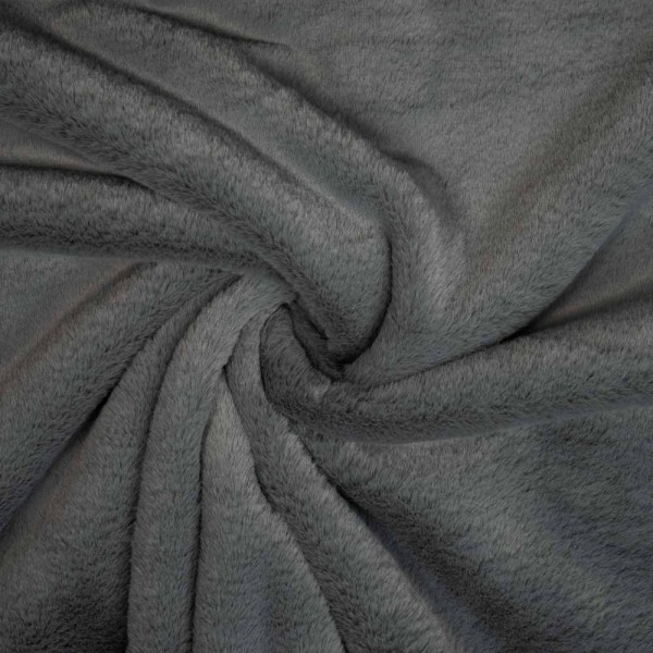 Kunstfell Plüsch Soft grau