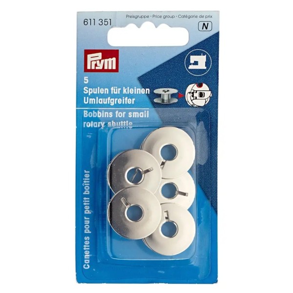 Prym Nähmaschinenspulen Stahl kleiner Umlaufgreifer 21,2mm