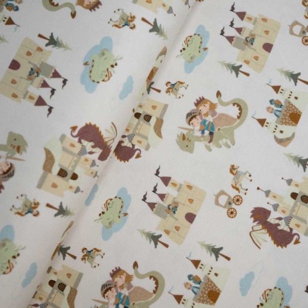 Baumwolljersey Prinz & Prinzessin nude