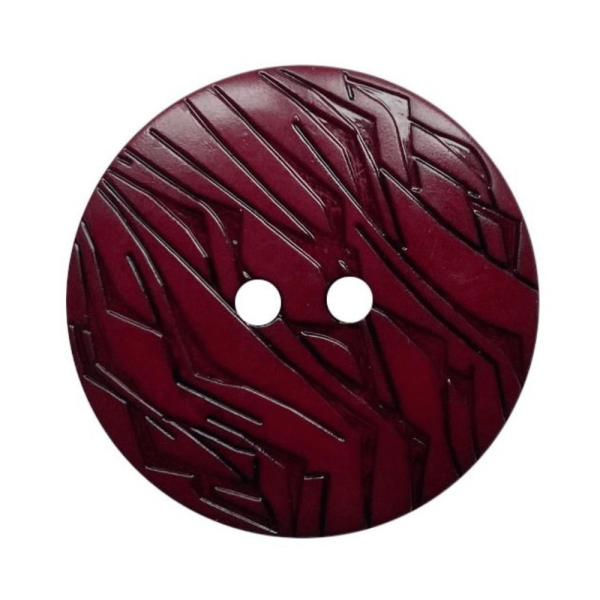 Modeknopf Gemustert 23 mm bordeaux