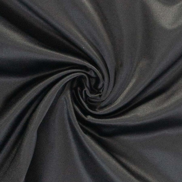 Satin Dekostoff Profiqualität schwarz