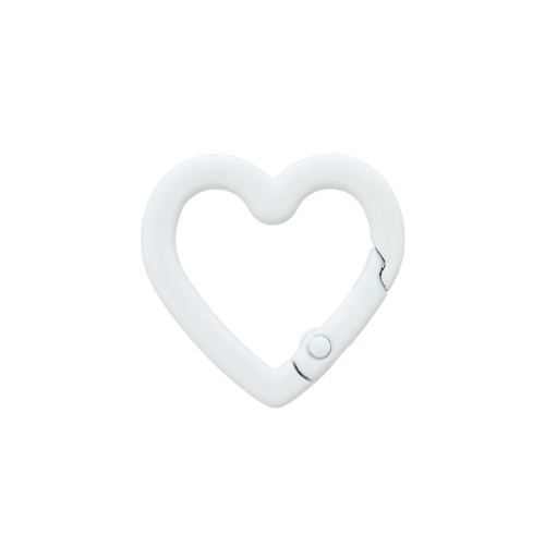 Prym Karabinerhaken Herz 19mm weiß
