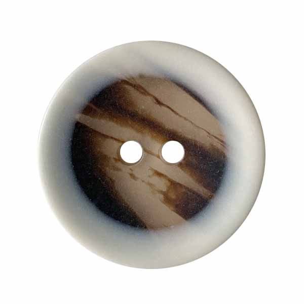 Modeknopf gemustert 18 mm weiß