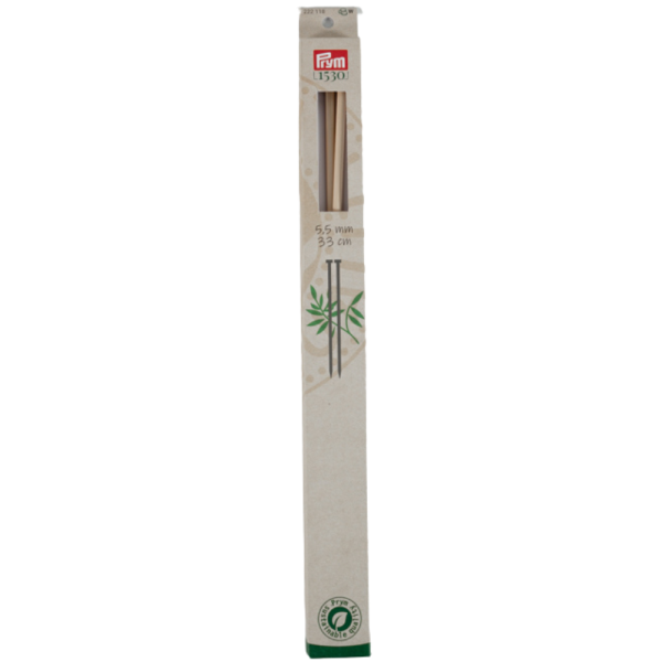 Prym Jackenstricknadeln Bambus 1530 Stärke 5,5mm, 33cm