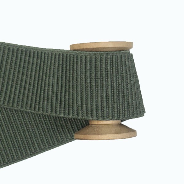 Ripp-Gummiband 50mm SOFT khaki