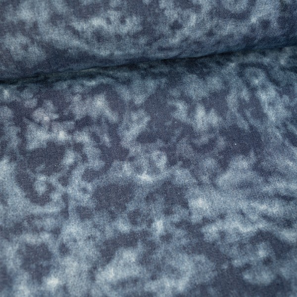 Jeansstoff Denim Batik navy