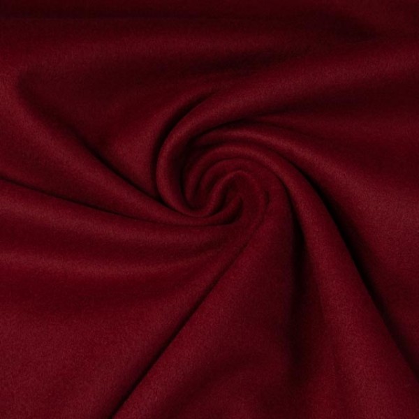 Mantelstoff Wool Touch bordeaux