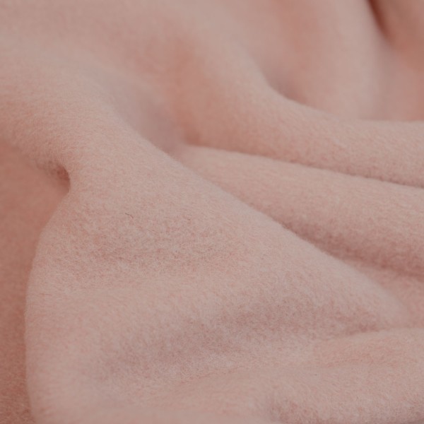Merino Woll Fleece SOFT meliert altrosa