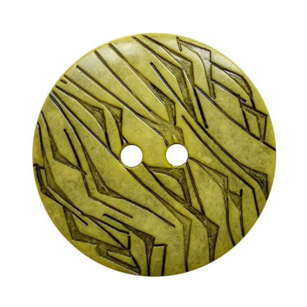 Modeknopf Gemustert 28 mm gelb