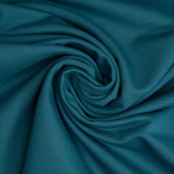 Baumwolljersey Uni Lena blaupetrol