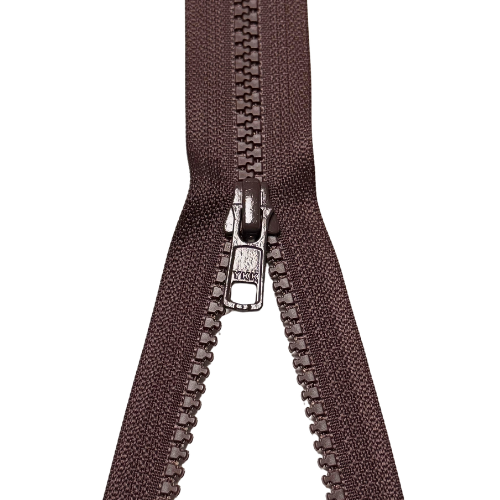 YKK teilbarer Reißverschluss Jacken Krampe braun 80cm