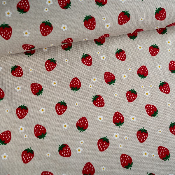 Canvas Erdbeeren natur