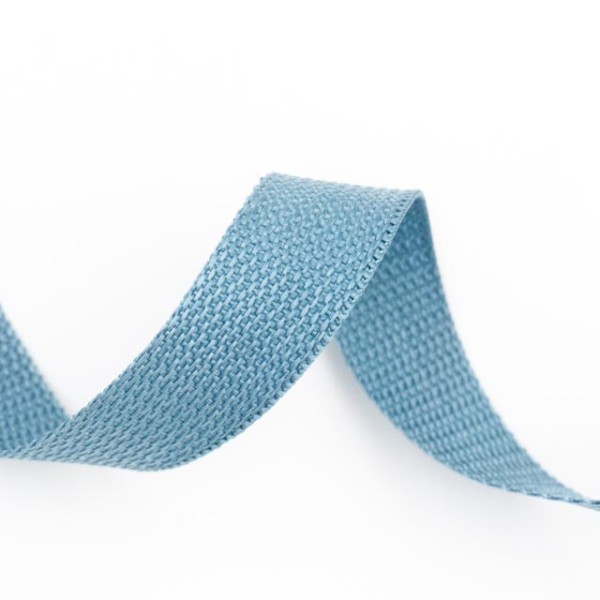Gurtband Grobmaschig 25mm jeansblau