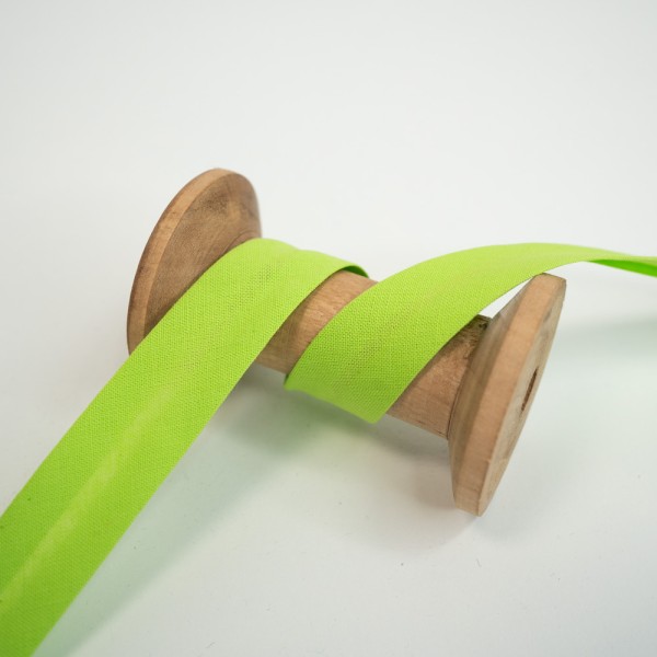 Elastisches Schrägband vorgefalzt lime