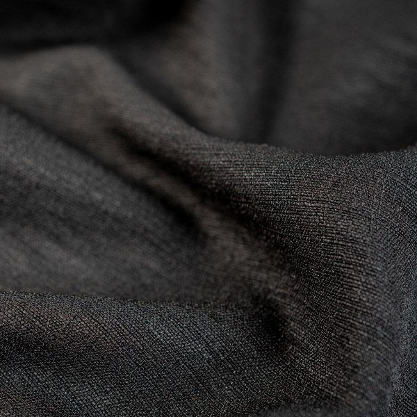 Viskose Leinen Look schwarz
