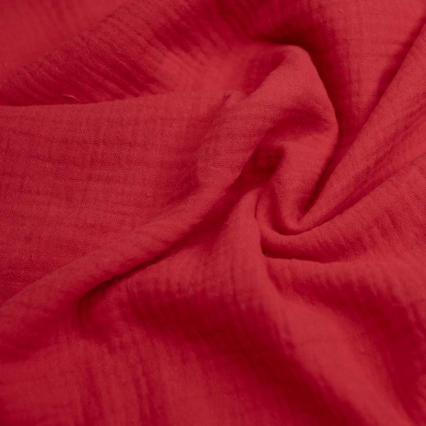 Musselin Double Gauze Amelie rot