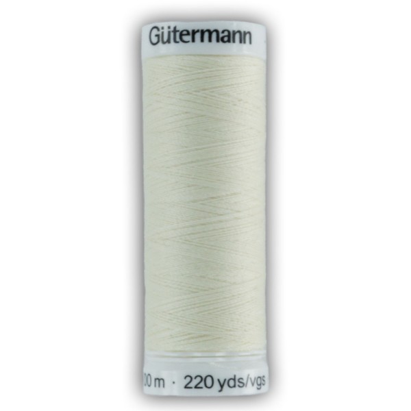 Garn Gütermann Allesnäher 200m wollweiß Nr. 1
