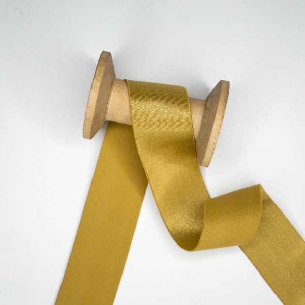 Satin Gummiband Deluxe gold