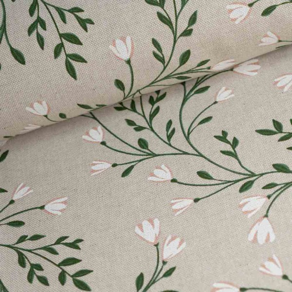 Canvas Blumenranken natur