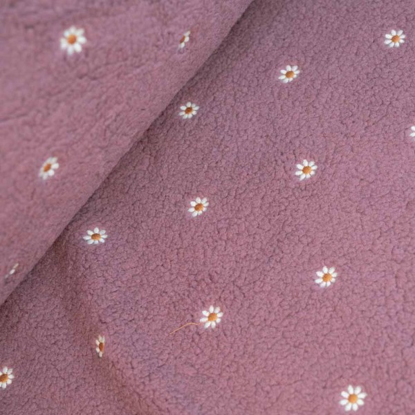 Teddyplüsch bestickt Gänseblümchen beere