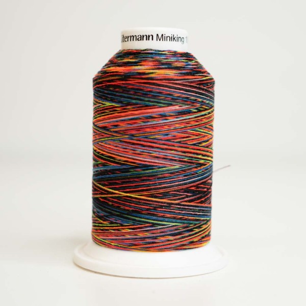 Miniking Garn Multicolour neon dunkel 1000m Gütermann