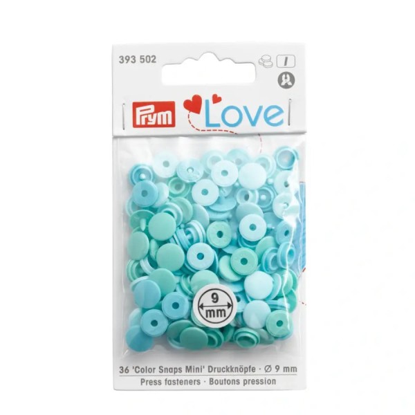 Prym Love Druckknopf "Color Snaps" Mini 36Stück mint