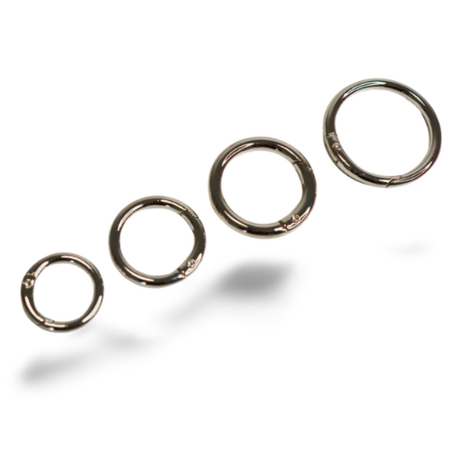 EvLis Metallkarabiner rund 40mm silber