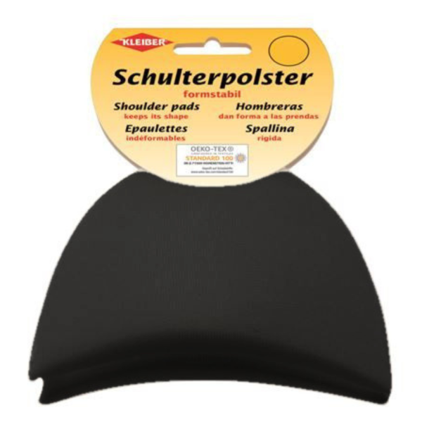 Kleiber Schulterpolster Halbmond 2 Stk. schwarz
