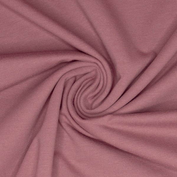 BIO Sommersweat French Terry Uni altrosa dunkel