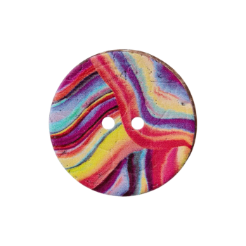 Prym Kokosknopf Multicolor 30mm rot